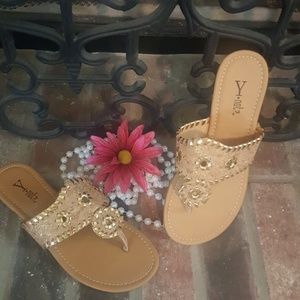 Tan sandals